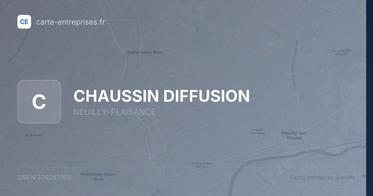 CHAUSSIN DIFFUSION — 339287005 — fiche entreprise