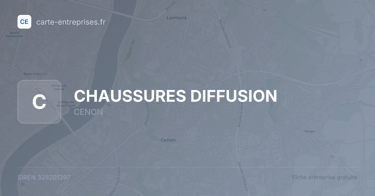 CHAUSSURES DIFFUSION — 328201397 — fiche entreprise