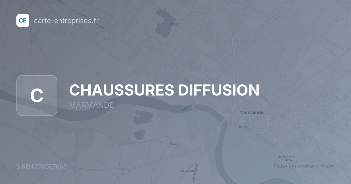 CHAUSSURES DIFFUSION — 378567663 — fiche entreprise