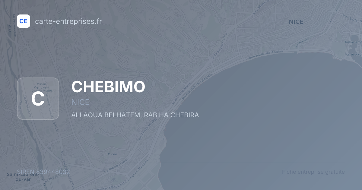 CHEBIMO — 839448032 — fiche entreprise