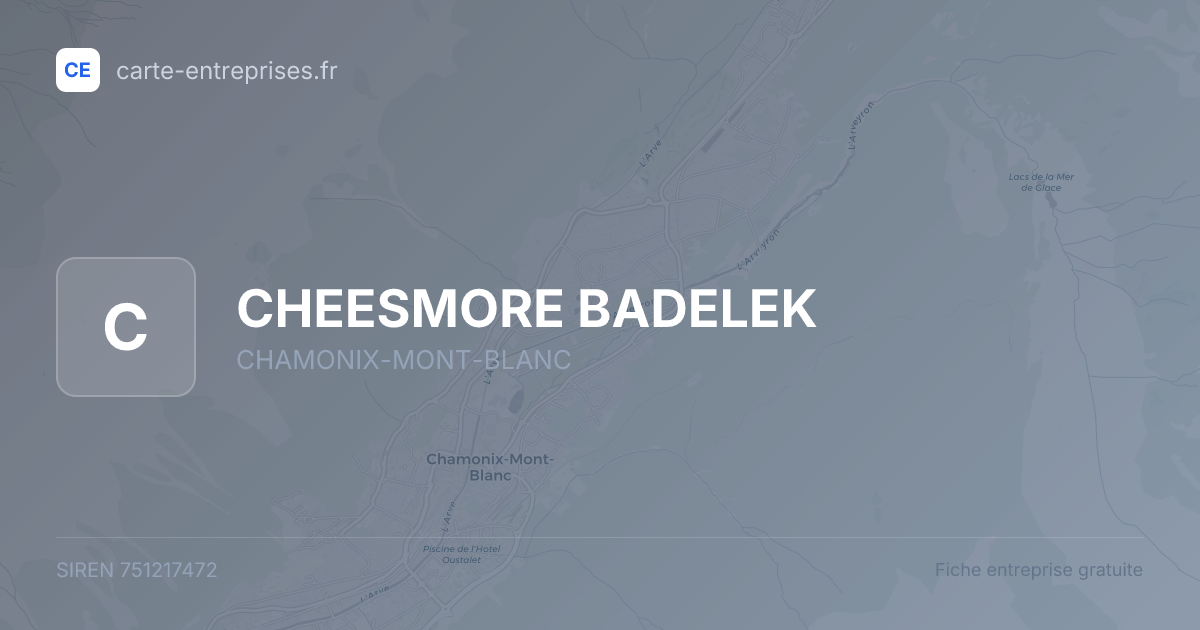 CHEESMORE BADELEK — 751217472 — fiche entreprise