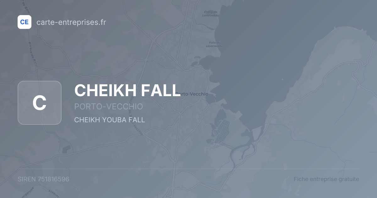 CHEIKH FALL — 751816596 — fiche entreprise