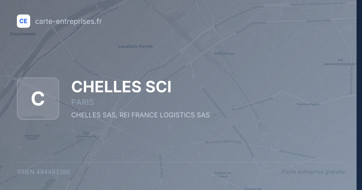 CHELLES SCI — 494493398 — fiche entreprise