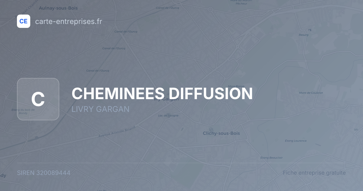 CHEMINEES DIFFUSION — 320089444 — fiche entreprise