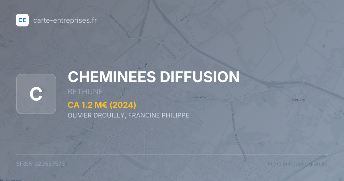 CHEMINEES DIFFUSION — 329557573 — fiche entreprise