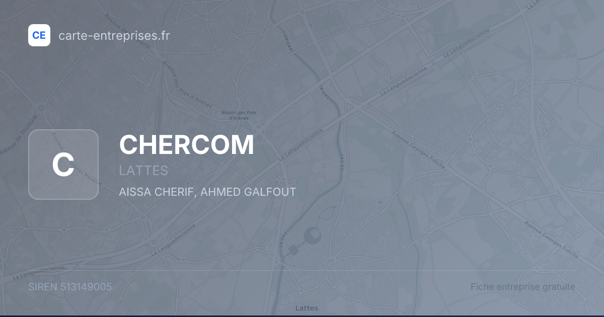 CHERCOM — 513149005 — fiche entreprise