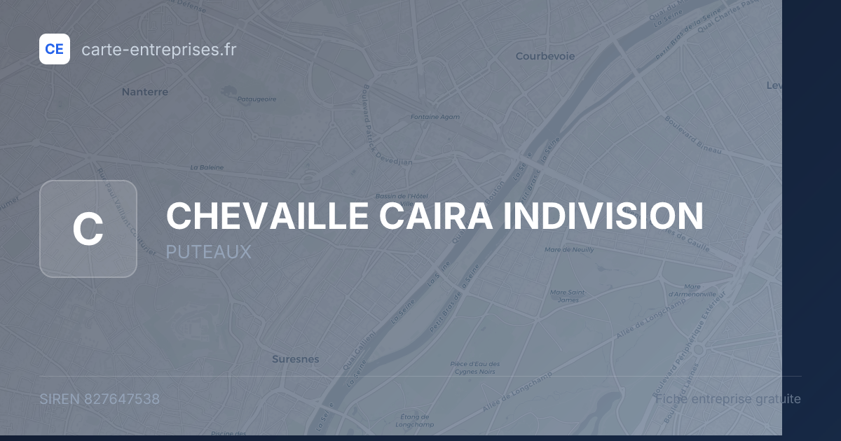 CHEVAILLE CAIRA INDIVISION — 827647538 — fiche entreprise