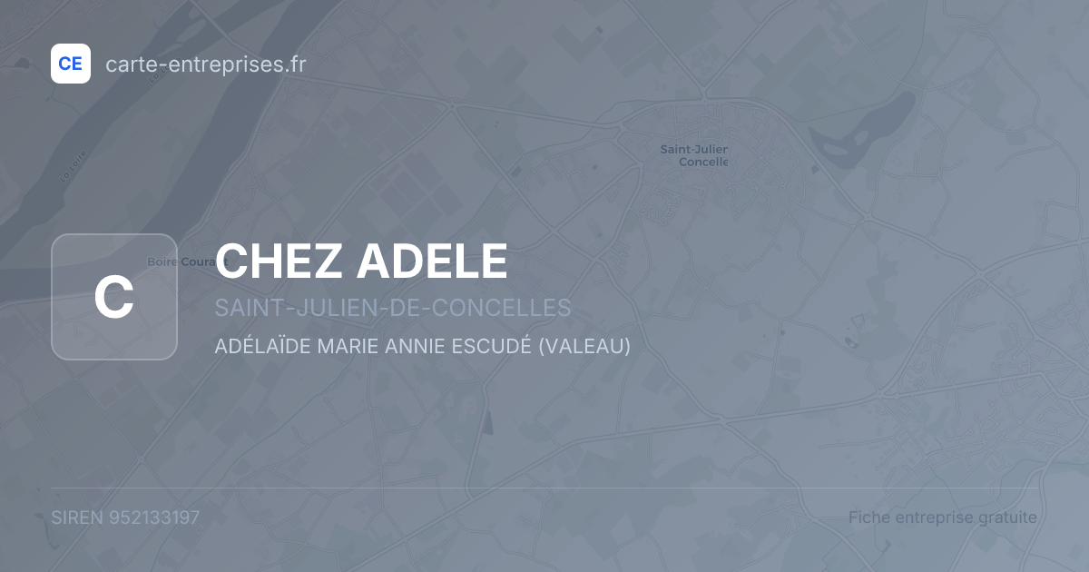 CHEZ ADELE — 952133197 — fiche entreprise
