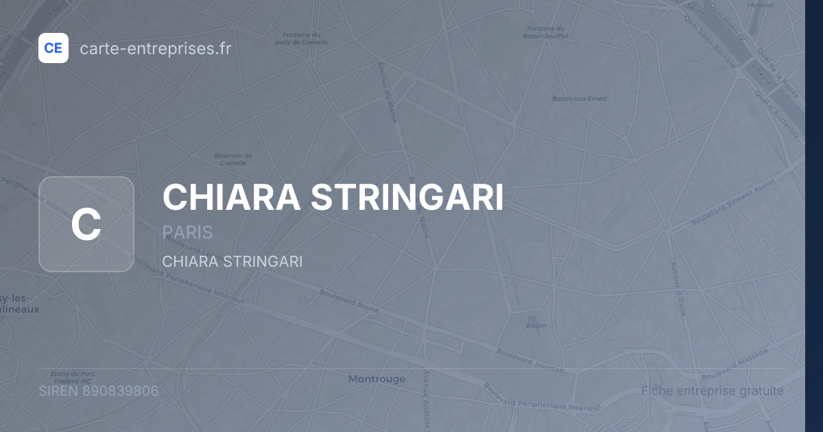 CHIARA STRINGARI — 890839806 — fiche entreprise