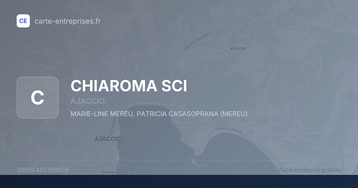 CHIAROMA SCI — 482768629 — fiche entreprise