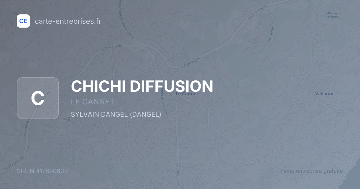 CHICHI DIFFUSION — 417690633 — fiche entreprise