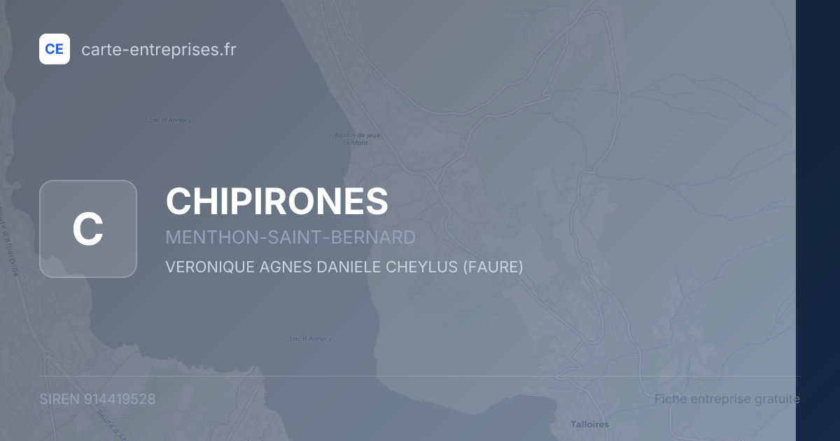 CHIPIRONES — 914419528 — fiche entreprise