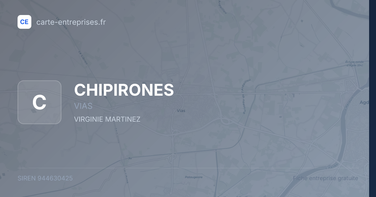 CHIPIRONES — 944630425 — fiche entreprise