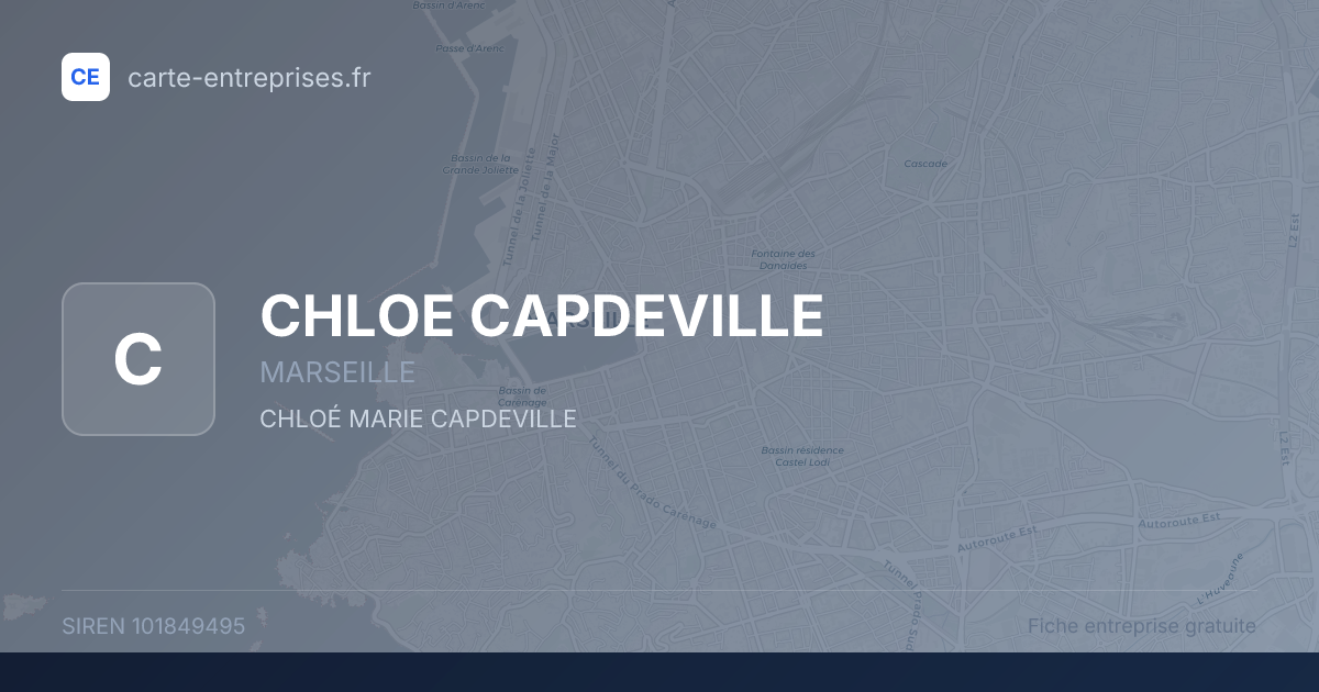 CHLOE CAPDEVILLE — 101849495 — fiche entreprise