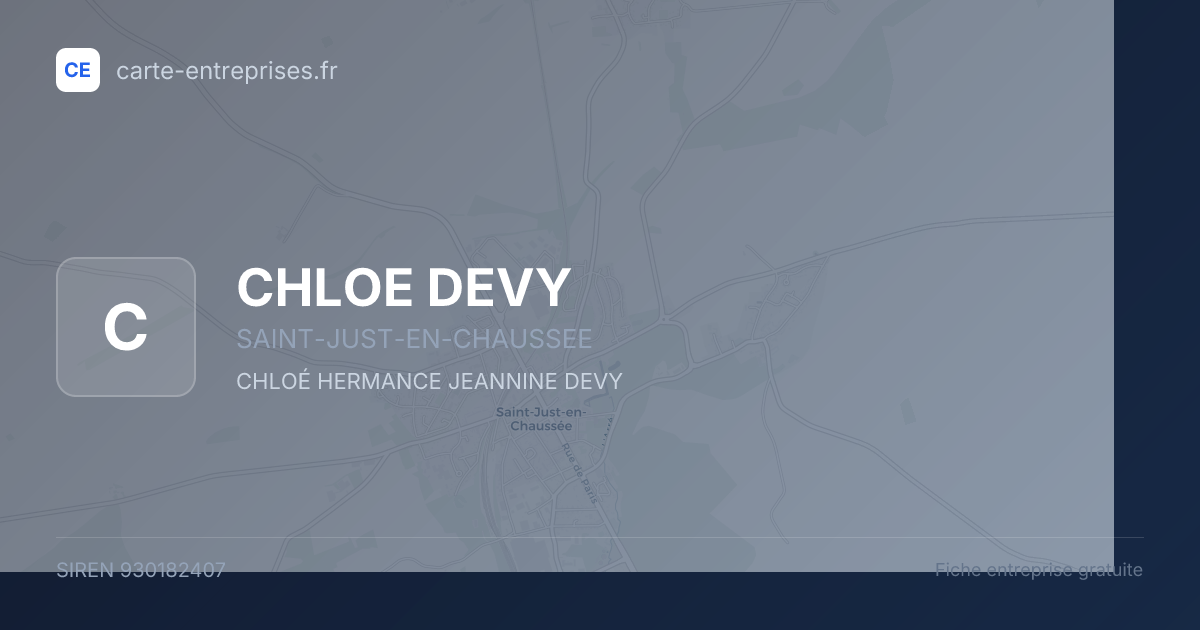 CHLOE DEVY — 930182407 — fiche entreprise