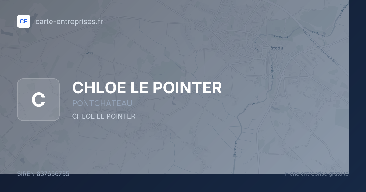 CHLOE LE POINTER — 837656735 — fiche entreprise