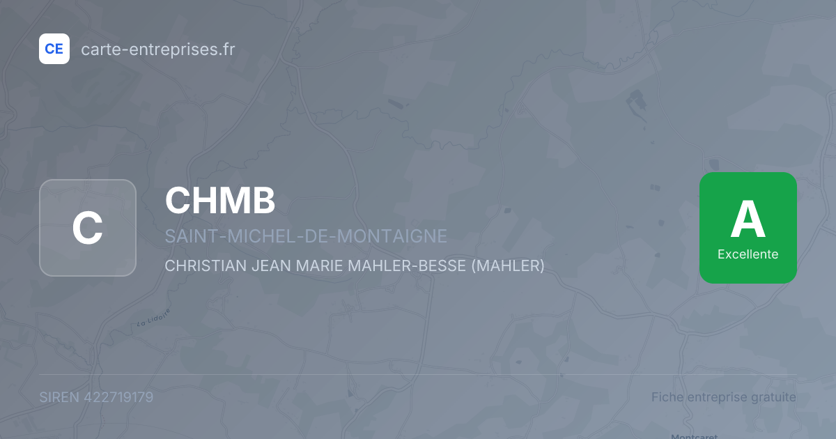 CHMB — 422719179 — fiche entreprise