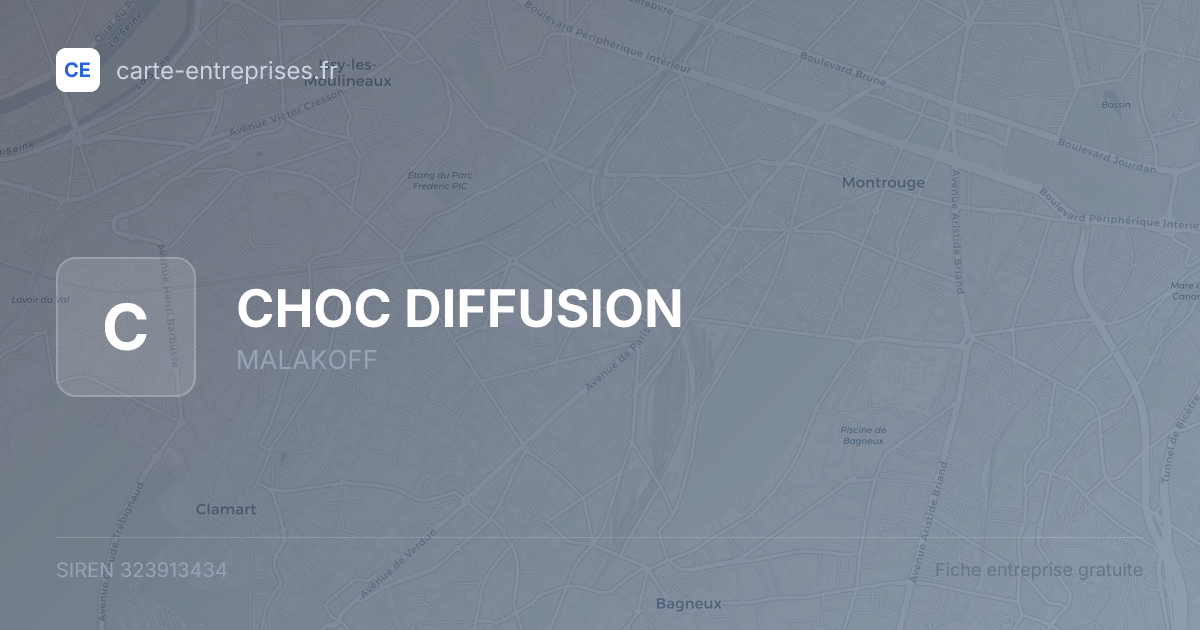 CHOC DIFFUSION — 323913434 — fiche entreprise