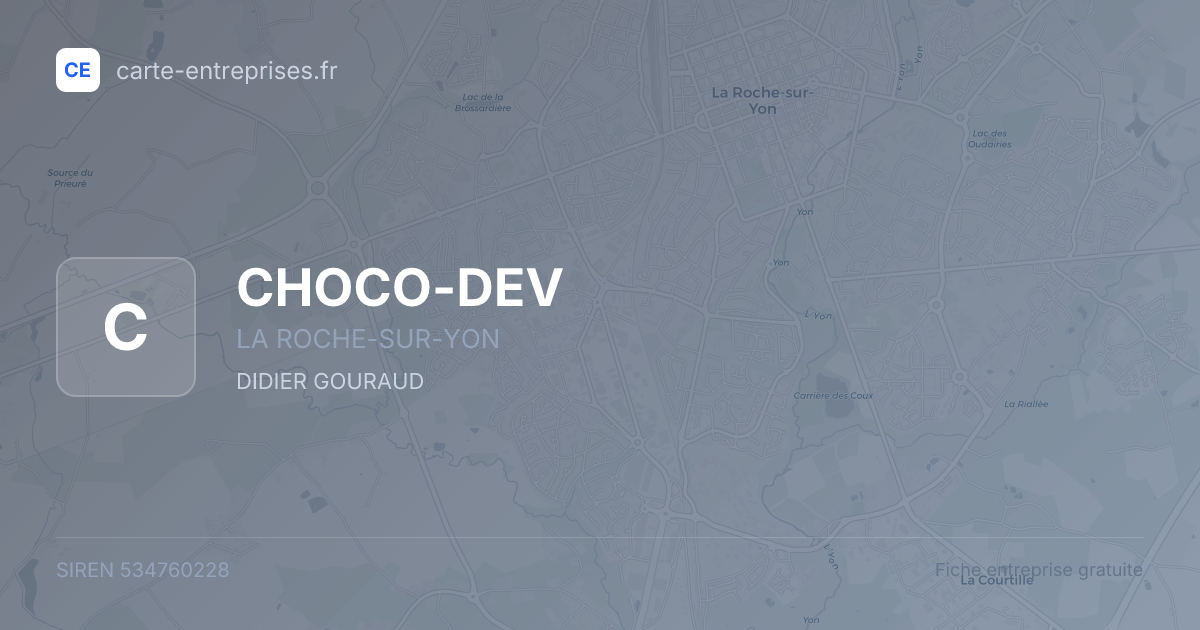 CHOCO-DEV — 534760228 — fiche entreprise