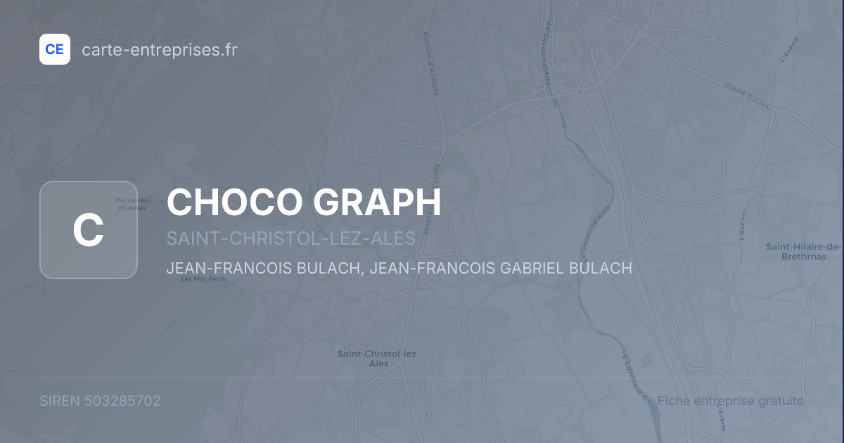 CHOCO GRAPH — 503285702 — fiche entreprise