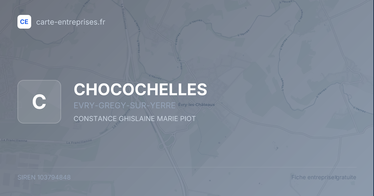 CHOCOCHELLES — 103794848 — fiche entreprise