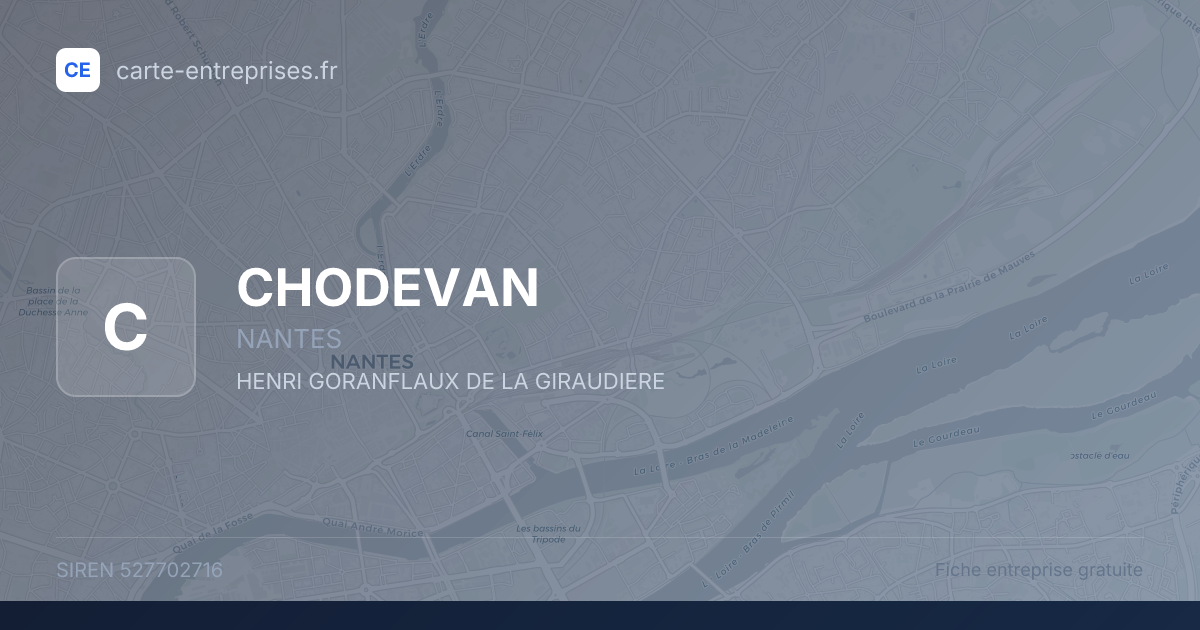 CHODEVAN — 527702716 — fiche entreprise