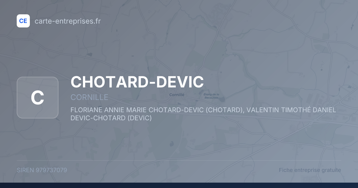 CHOTARD-DEVIC — 979737079 — fiche entreprise