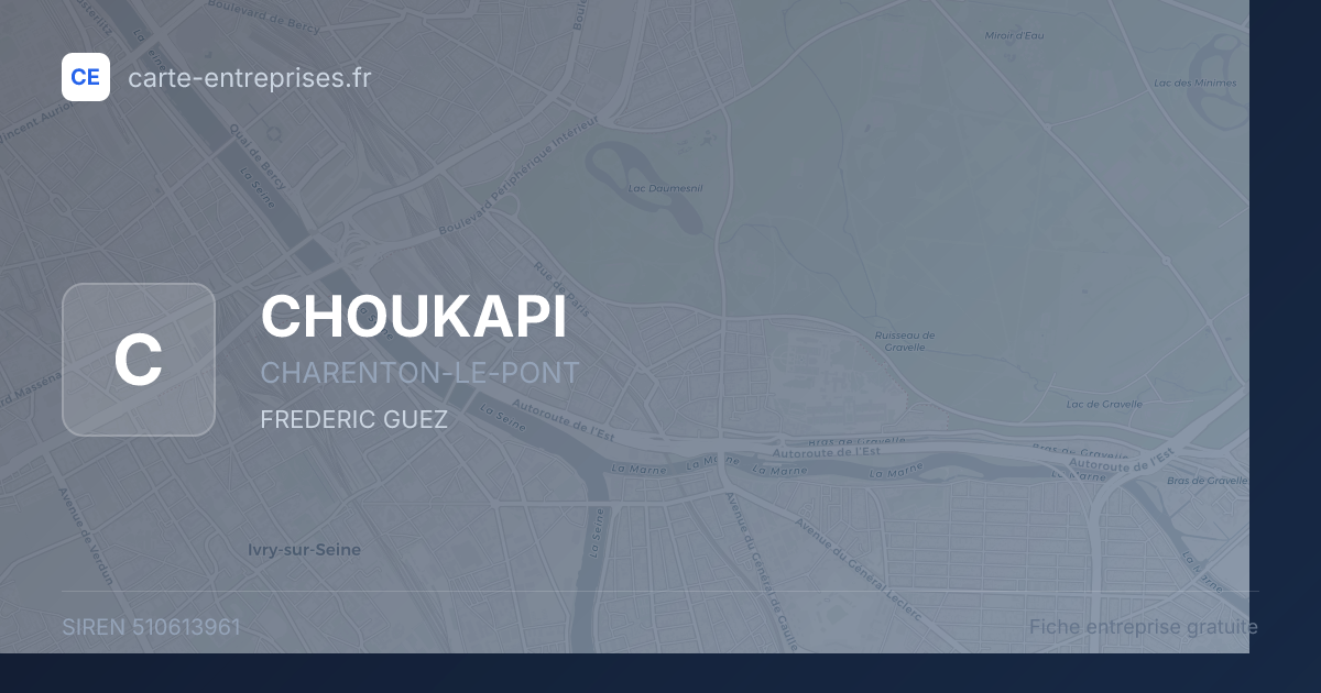 CHOUKAPI — 510613961 — fiche entreprise