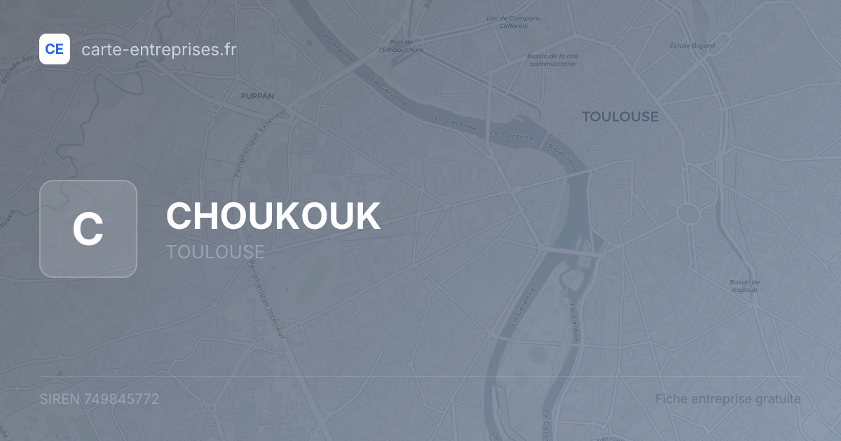 CHOUKOUK — 749845772 — fiche entreprise