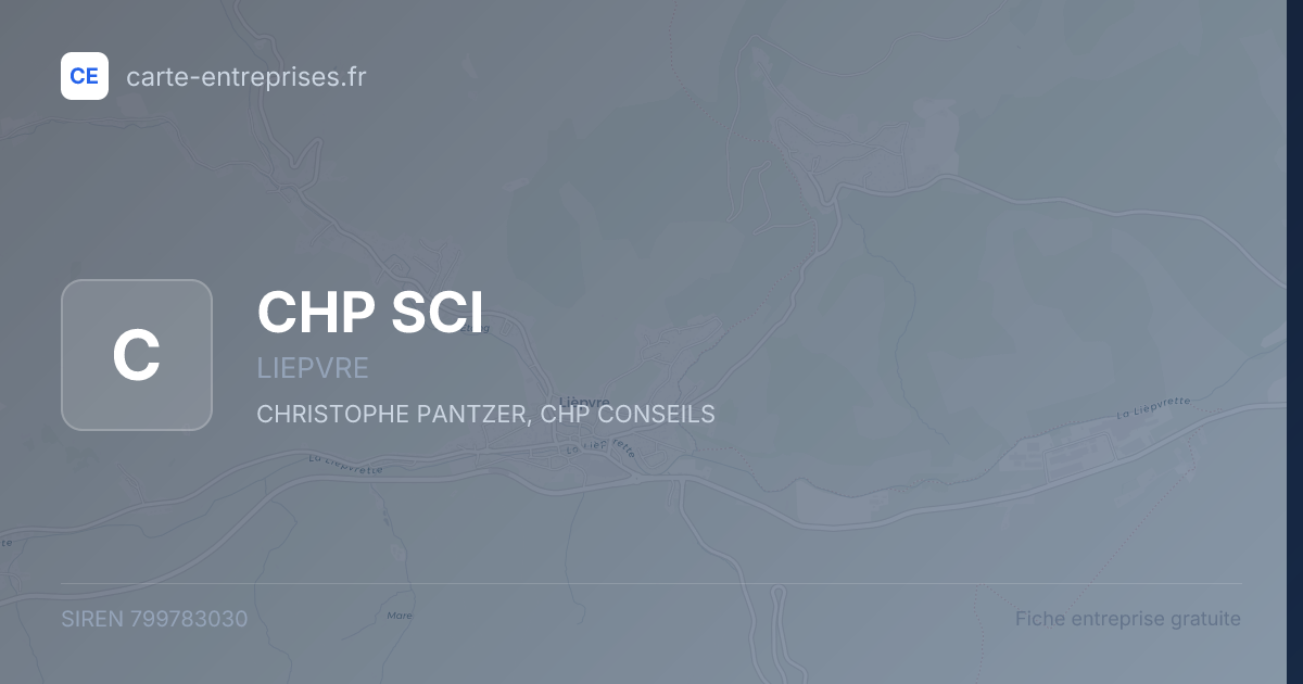 CHP SCI — 799783030 — fiche entreprise