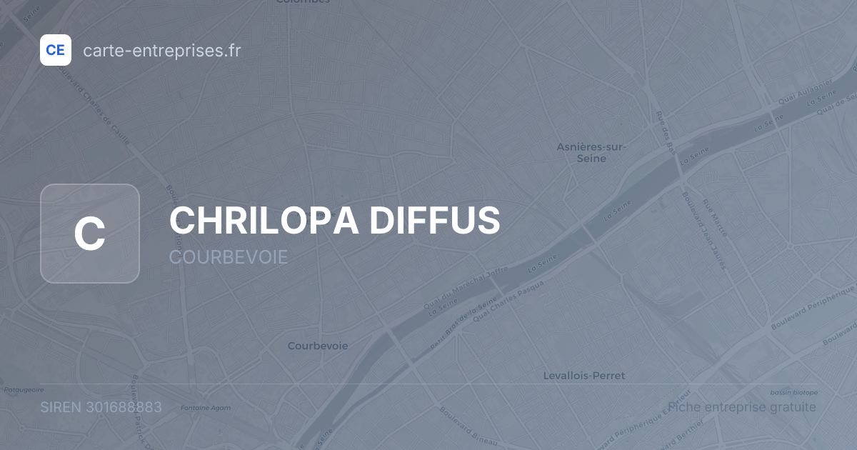 CHRILOPA DIFFUS — 301688883 — fiche entreprise