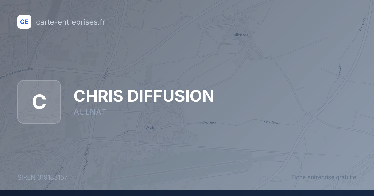 CHRIS DIFFUSION — 319188157 — fiche entreprise