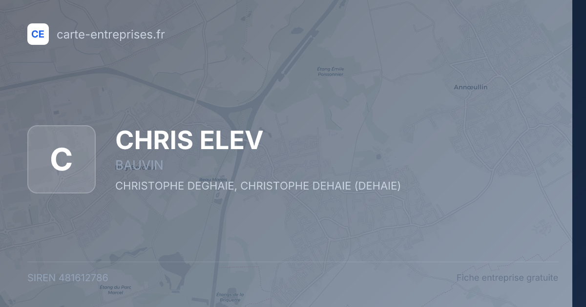 CHRIS ELEV — 481612786 — fiche entreprise