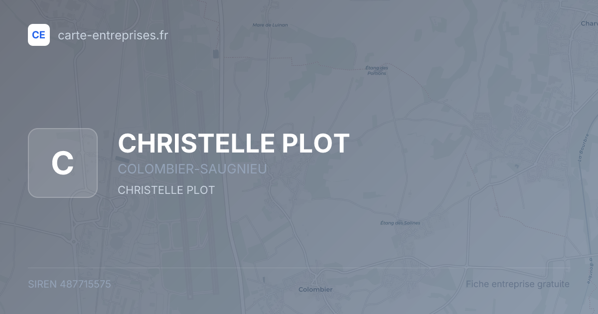CHRISTELLE PLOT — 487715575 — fiche entreprise