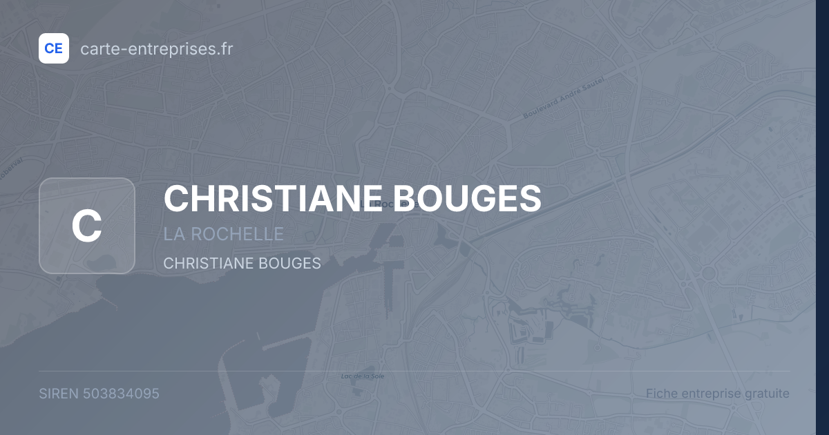 CHRISTIANE BOUGES — 503834095 — fiche entreprise