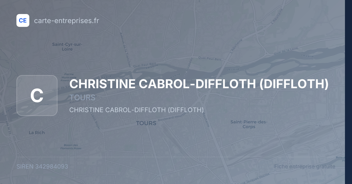 CHRISTINE CABROL-DIFFLOTH (DIFFLOTH) — 342984093 — fiche entreprise
