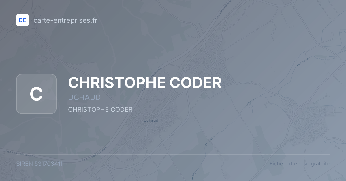CHRISTOPHE CODER — 531703411 — fiche entreprise