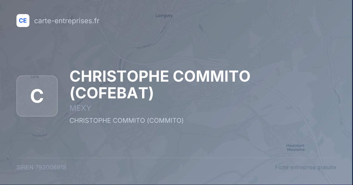 CHRISTOPHE COMMITO (COFEBAT) — 792006918 — fiche entreprise