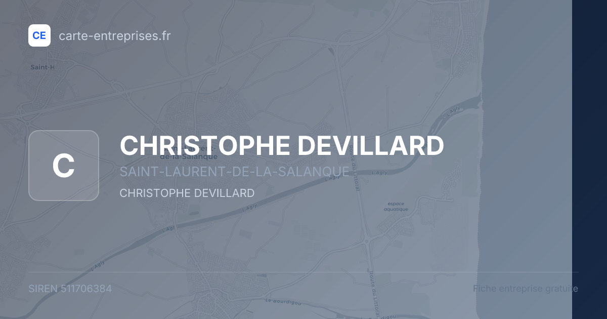 CHRISTOPHE DEVILLARD — 511706384 — fiche entreprise