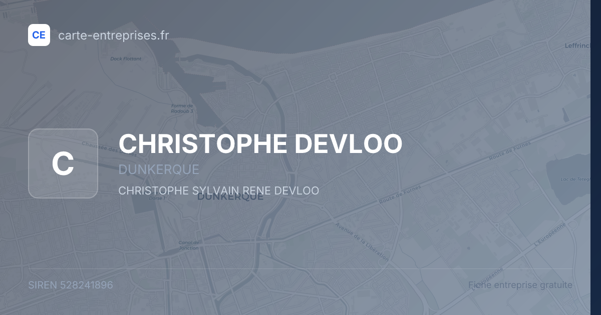 CHRISTOPHE DEVLOO — 528241896 — fiche entreprise