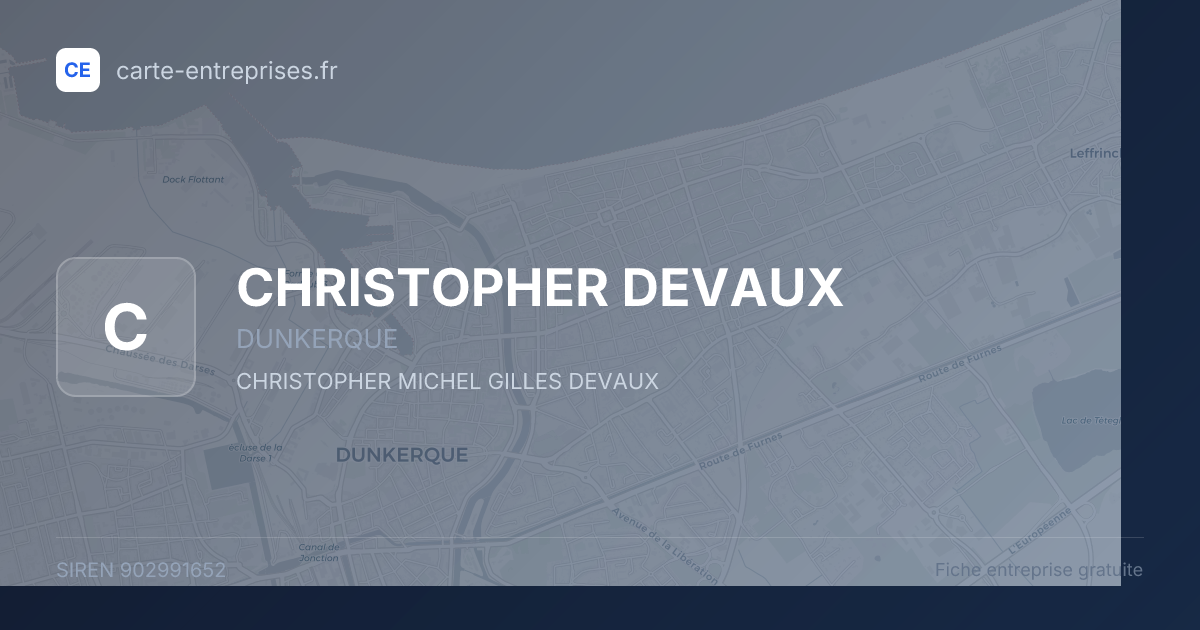 CHRISTOPHER DEVAUX — 902991652 — fiche entreprise