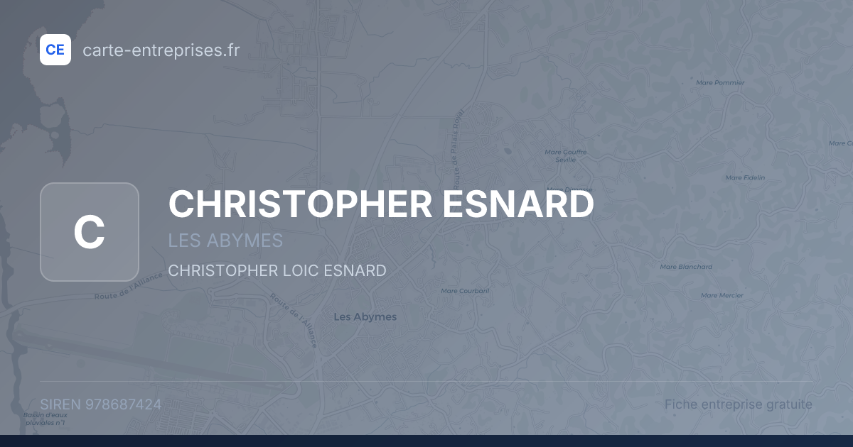 CHRISTOPHER ESNARD — 978687424 — fiche entreprise