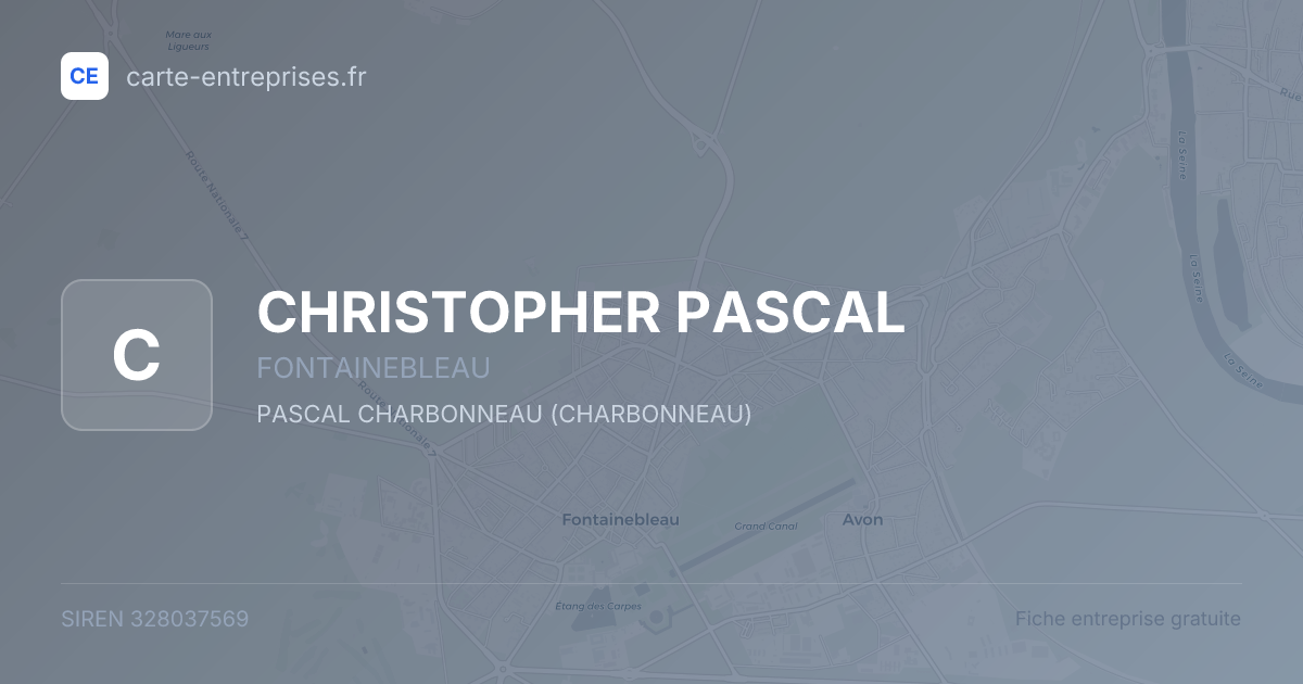 CHRISTOPHER PASCAL — 328037569 — fiche entreprise