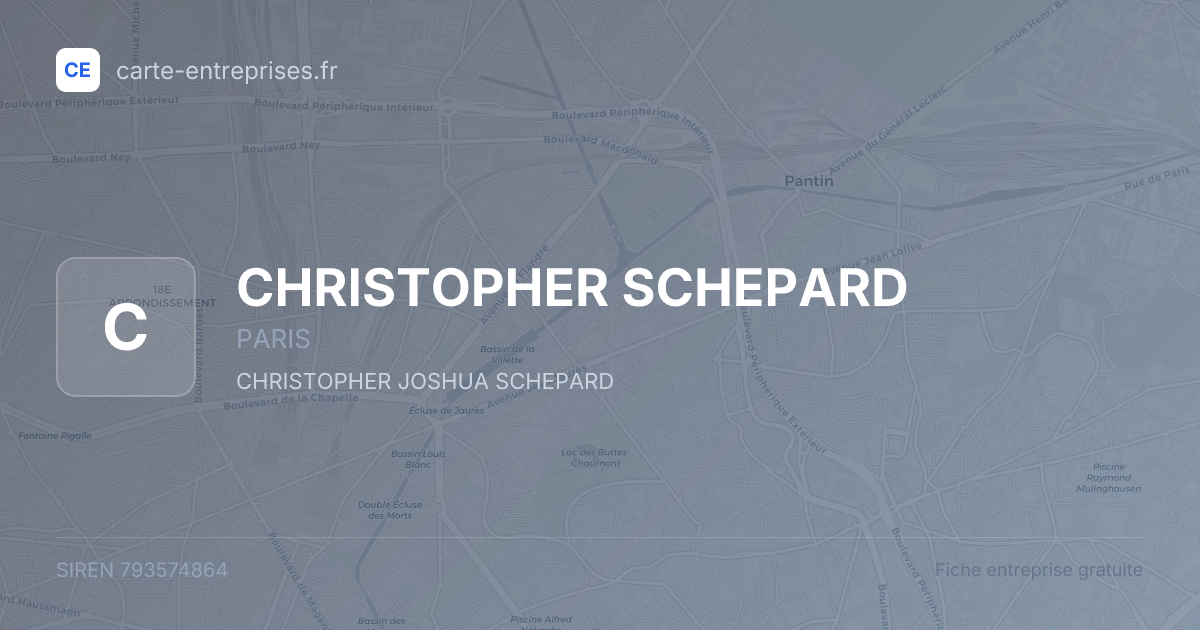 CHRISTOPHER SCHEPARD — 793574864 — fiche entreprise