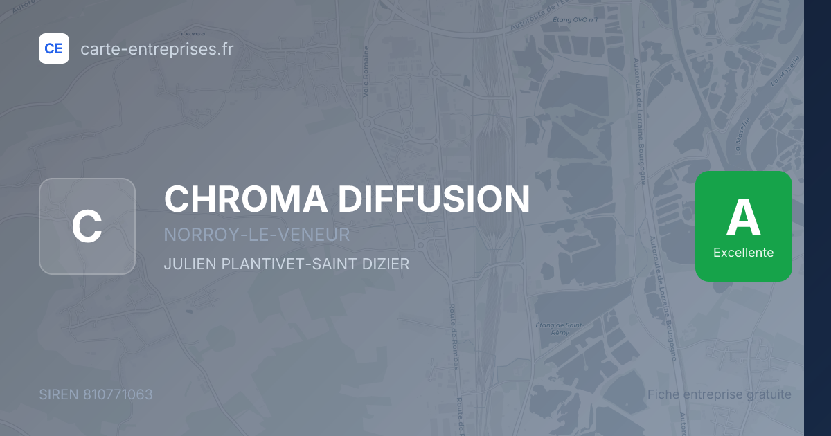 CHROMA DIFFUSION — 810771063 — fiche entreprise