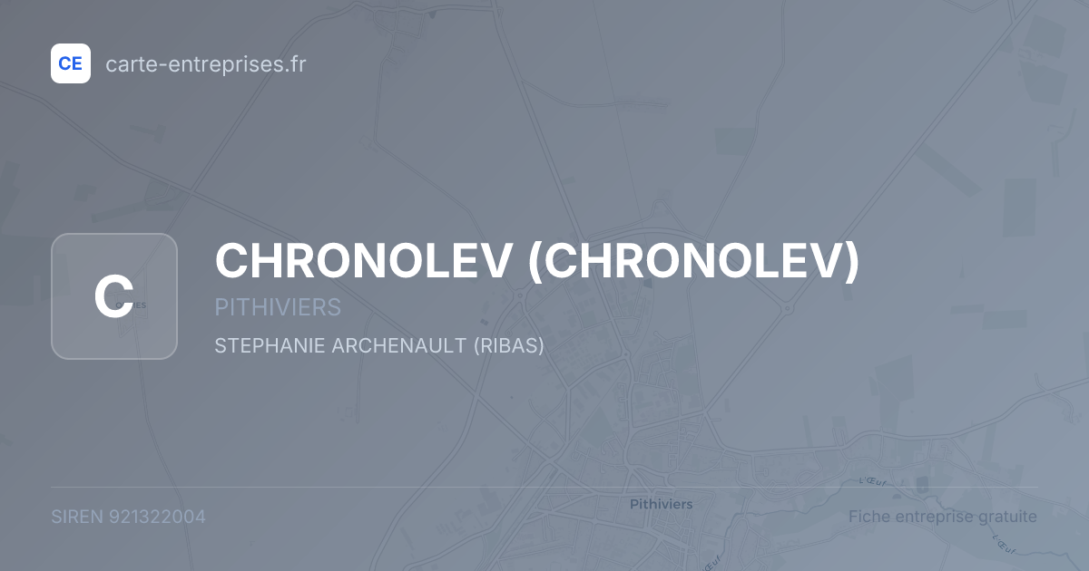 CHRONOLEV (CHRONOLEV) — 921322004 — fiche entreprise