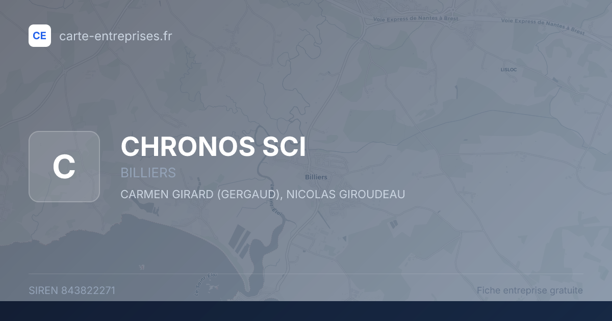 CHRONOS SCI — 843822271 — fiche entreprise