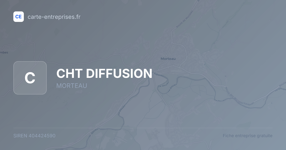 CHT DIFFUSION — 404424590 — fiche entreprise