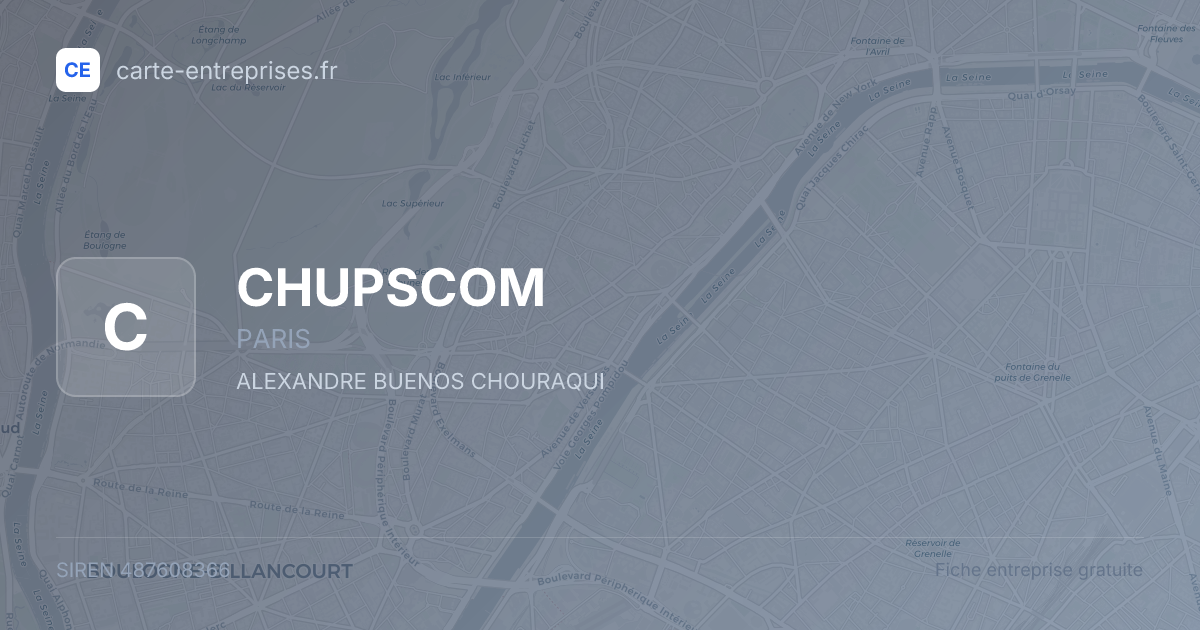 CHUPSCOM — 487608366 — fiche entreprise