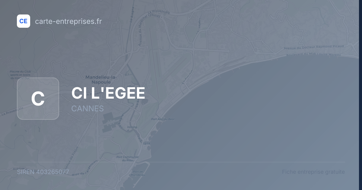 CI L'EGEE — 403265077 — fiche entreprise